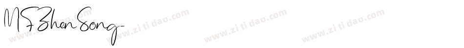 MF ZhenSong字体转换